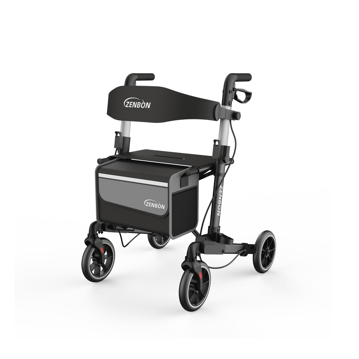 ZENBON Stride Classic Lightweight Rollator Walker with Seat