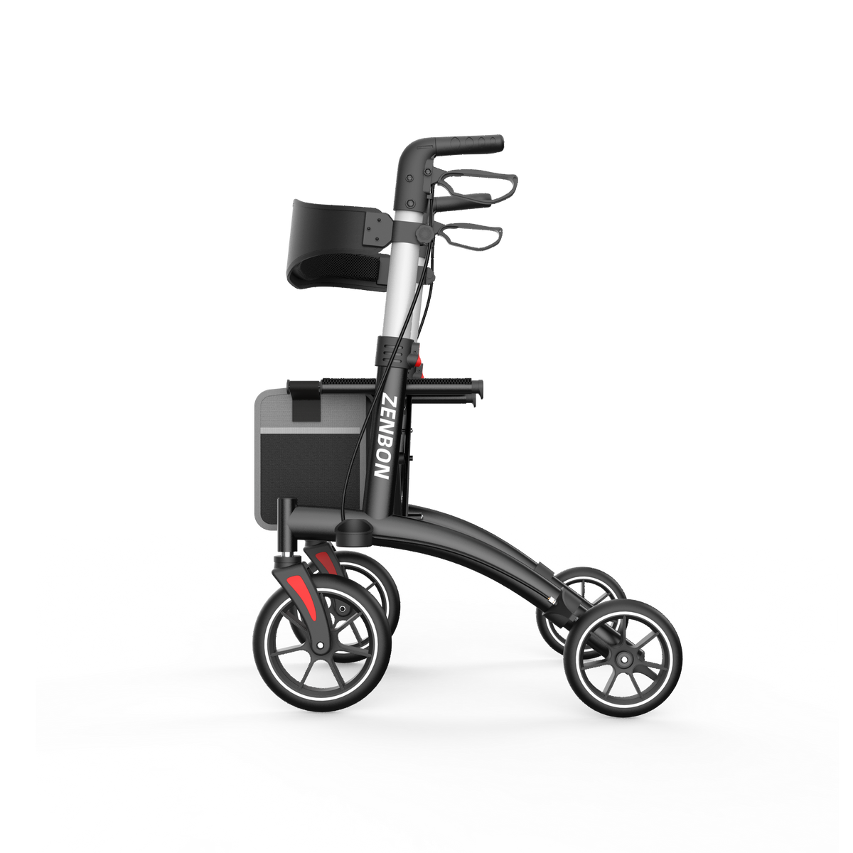 ZENBON Stride Air Ultra-Light Rollator Walker with Seat