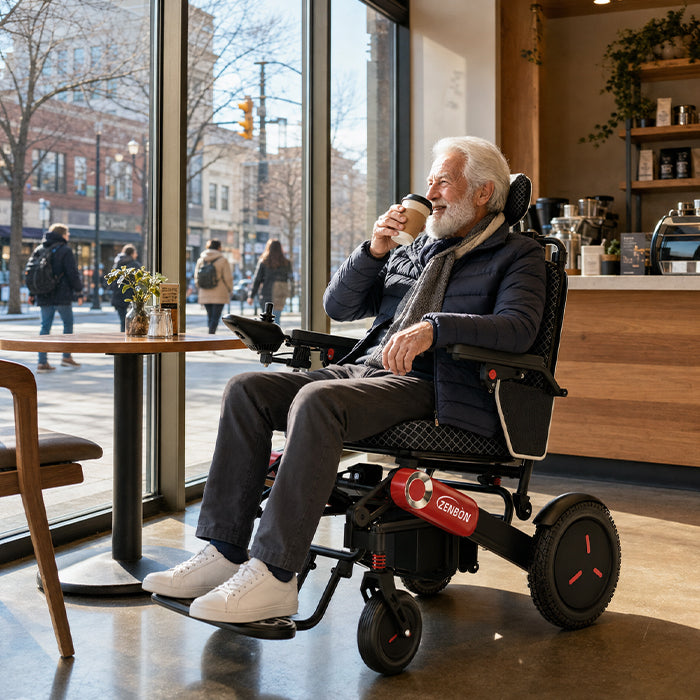 ZENBON Flex Elite Reclining Folding Electric Wheelchair