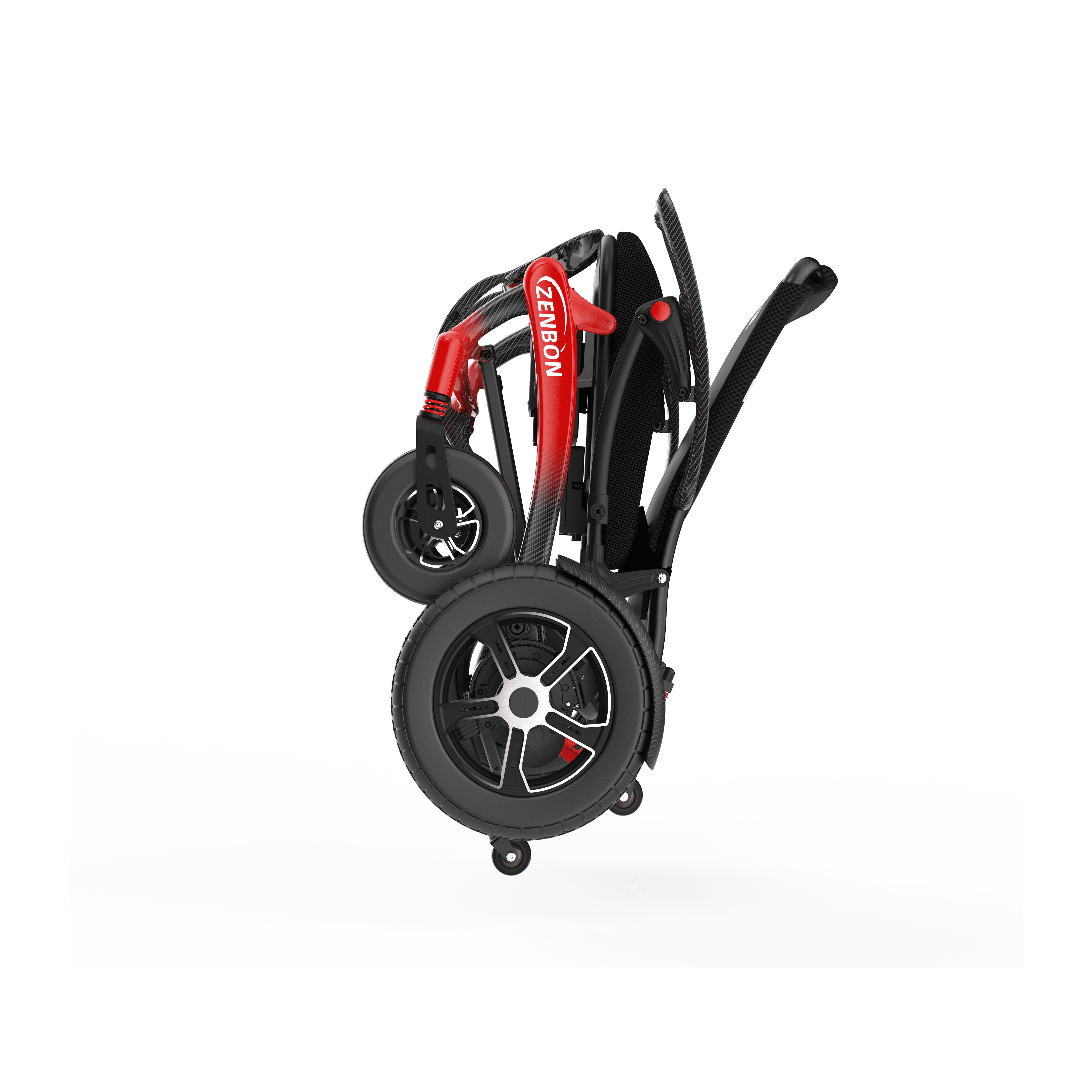 ZENBON 681B — Dual-Fold Power Wheelchair with Enhanced Capacity