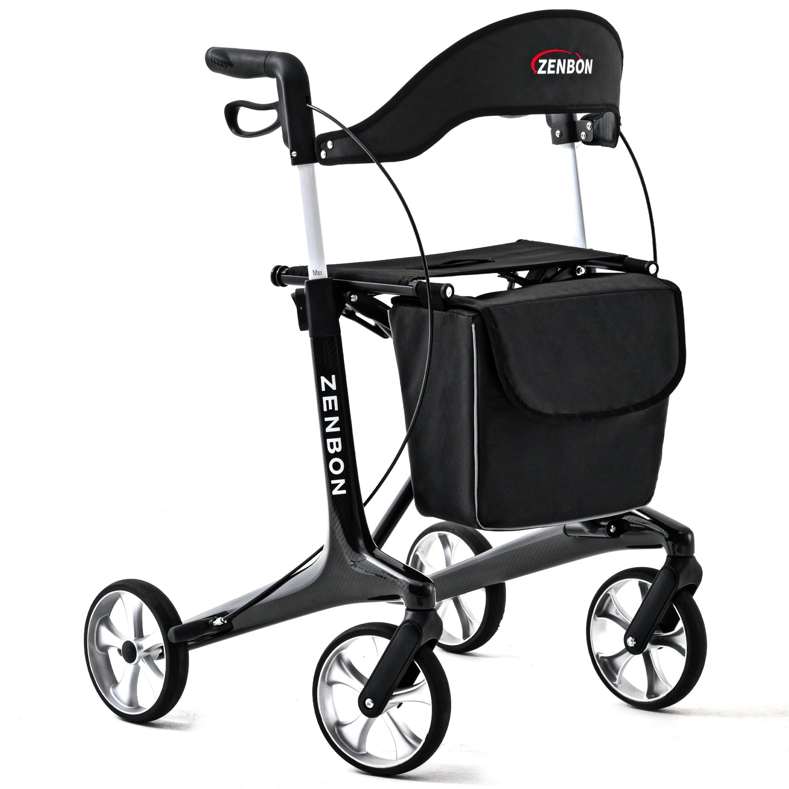 ZENBON 7201 Carbon Fiber Rollator Walker