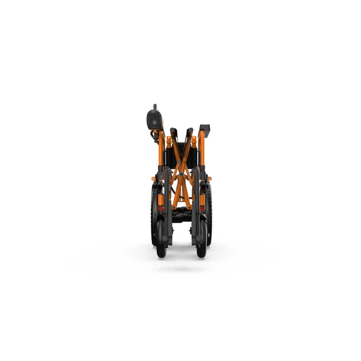 ZENBON Titan Pro electric wheelchair folded for storage and transport