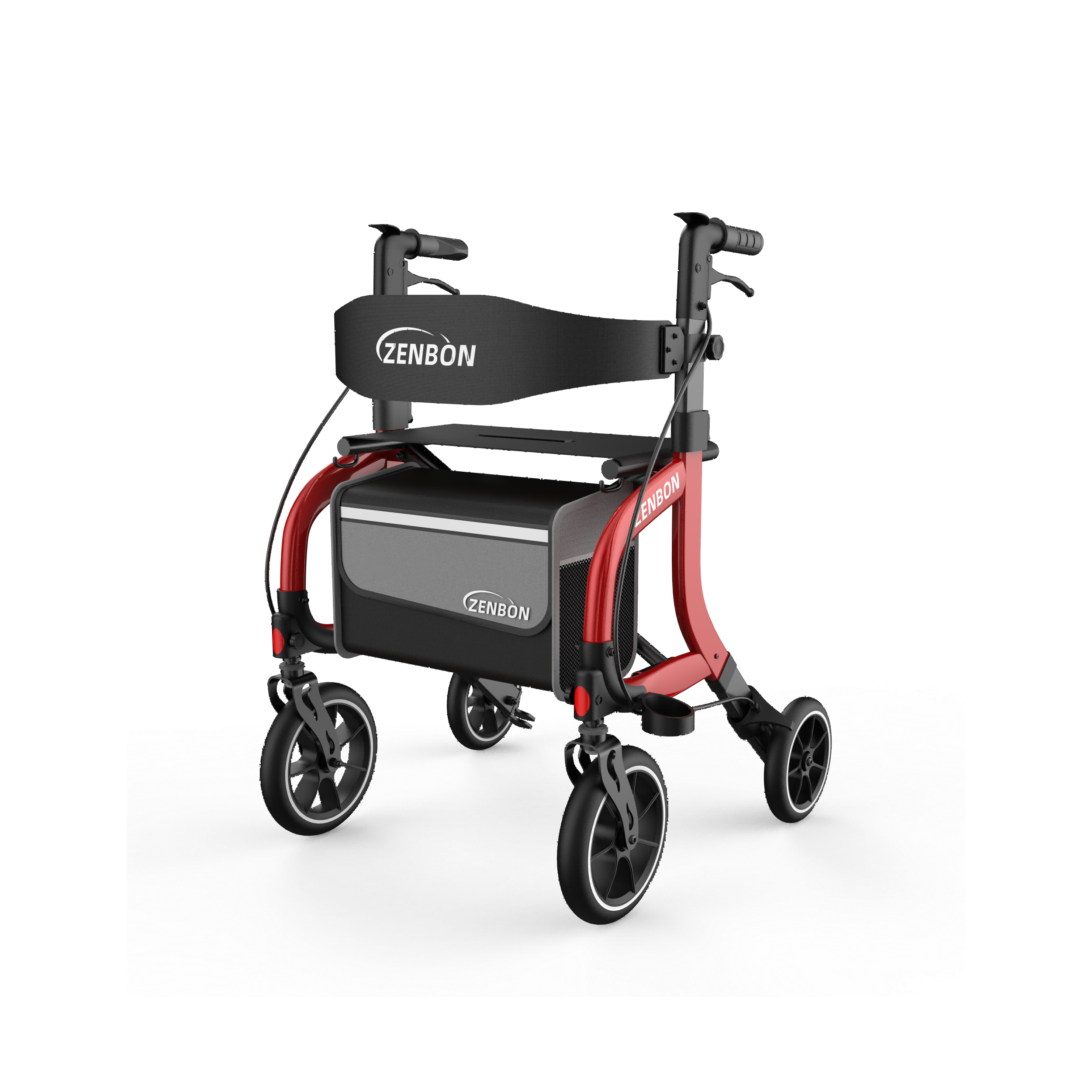 ZENBON Lightweight Rollator Walker – Foldable & Comfortable