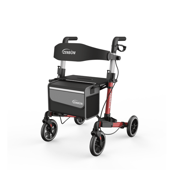 ZENBON Stride Classic Lightweight Rollator Walker with Seat