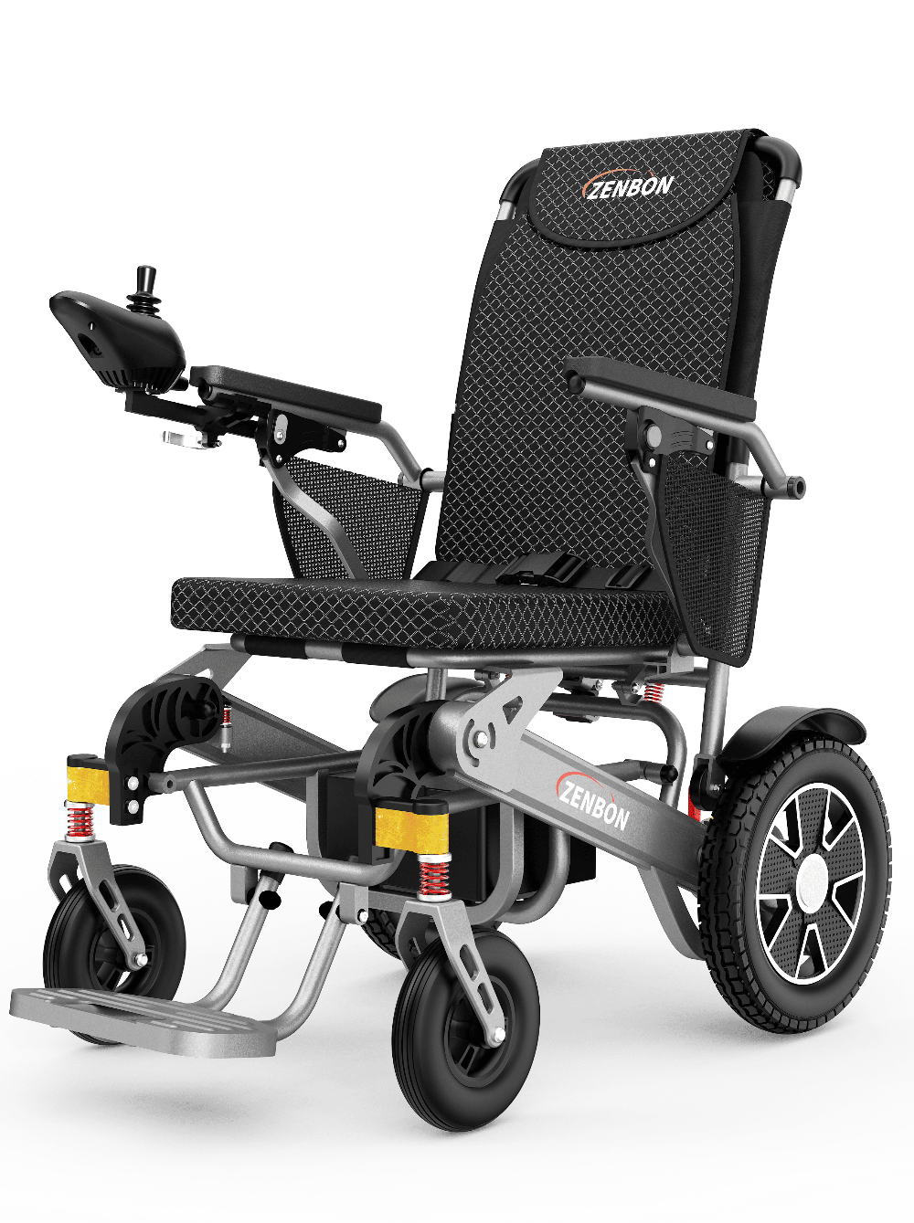 ZENBON Flex portable folding electric wheelchair with aluminum frame for senior mobility
