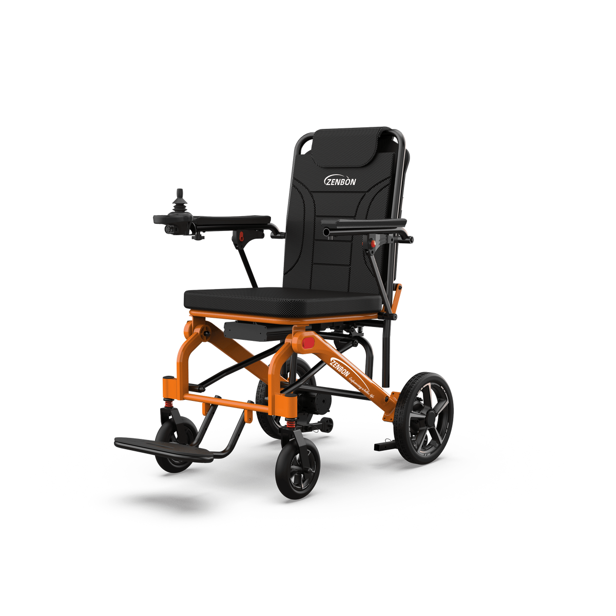 ZENBON AeroCarbon X lightweight carbon-aluminum electric wheelchair, front three-quarter view