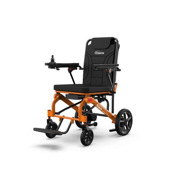ZENBON AeroCarbon X lightweight carbon-aluminum electric wheelchair, front three-quarter view