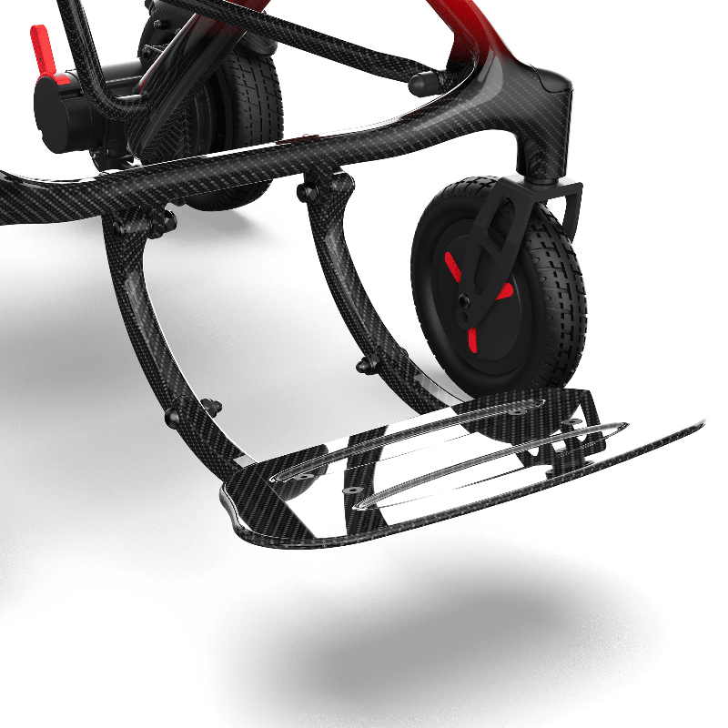 ZENBON AeroX front suspension and footrest assembly designed for a smoother ride