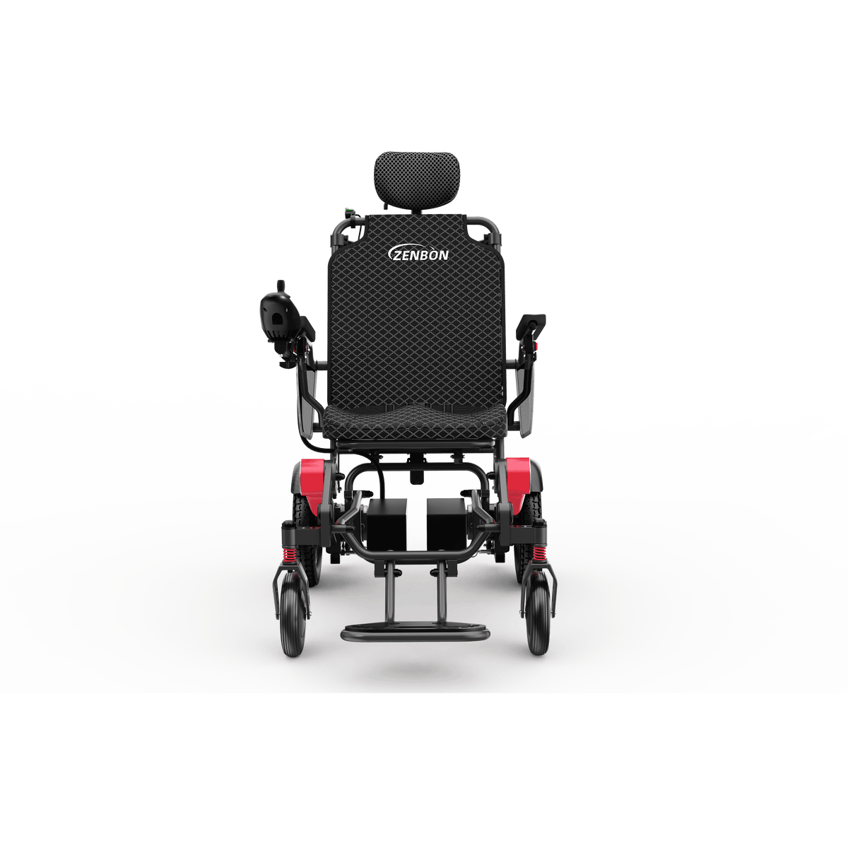 ZENBON Flex Elite electric wheelchair front view with advanced mobility design