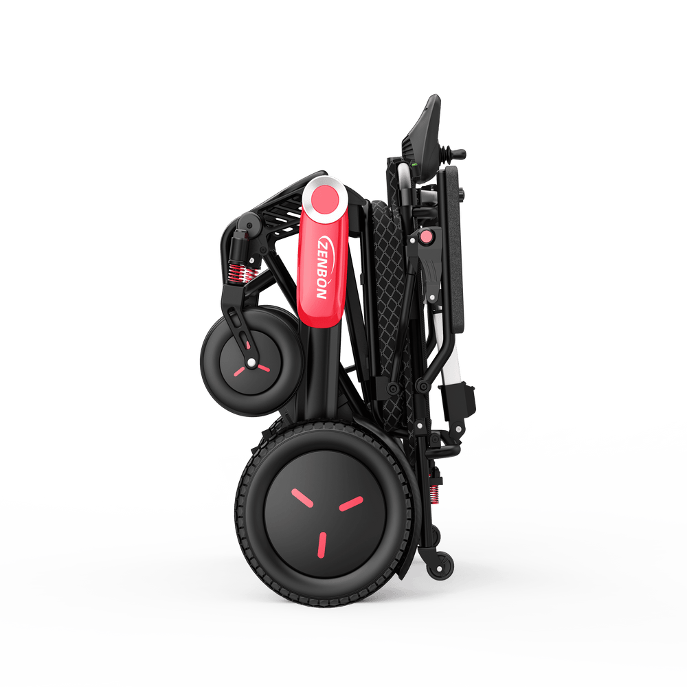 ZENBON Flex Elite fast folding portable electric wheelchair for travel and storage