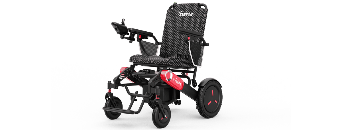 ZENBON Flex Elite lightweight electric wheelchair with foldable aluminum frame