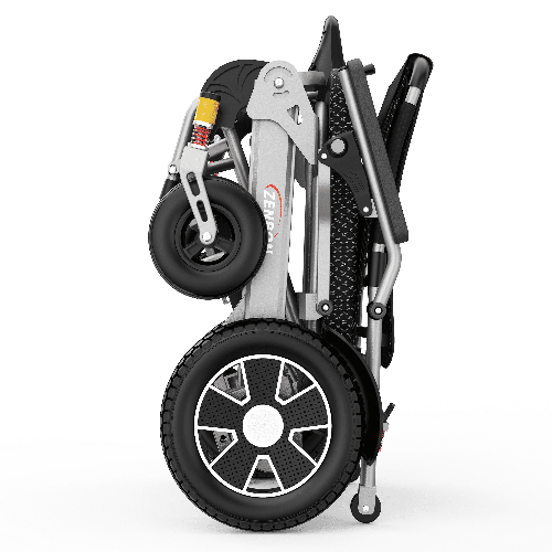 ZENBON Flex folding electric wheelchair compact upright storage design