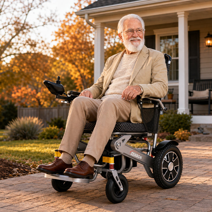 ZENBON Flex portable folding wheelchair for outdoor travel and everyday mobility