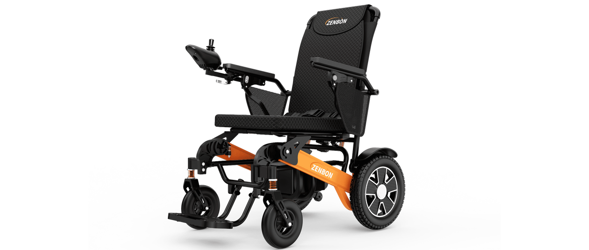 ZENBON Flex Pro Folding Electric Wheelchair with Lightweight Aluminum Frame