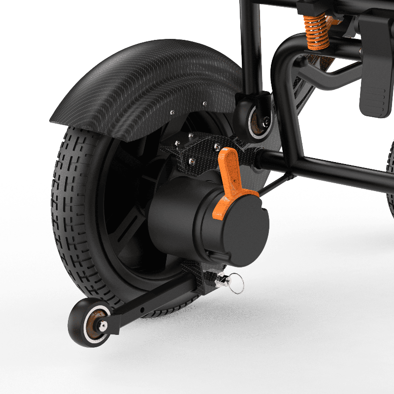 ZENBON FoldX electric wheelchair motor and electromagnetic brake assembly