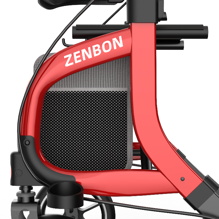 ZENBON Stride Pro rollator walker with stable triangular frame structure