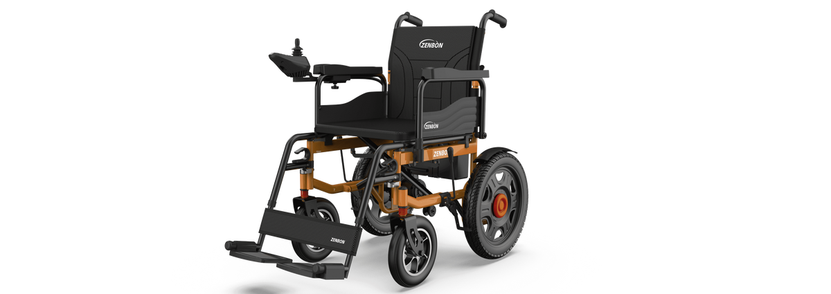 ZENBON Titan Pro heavy-duty electric wheelchair shown in a three-quarter view